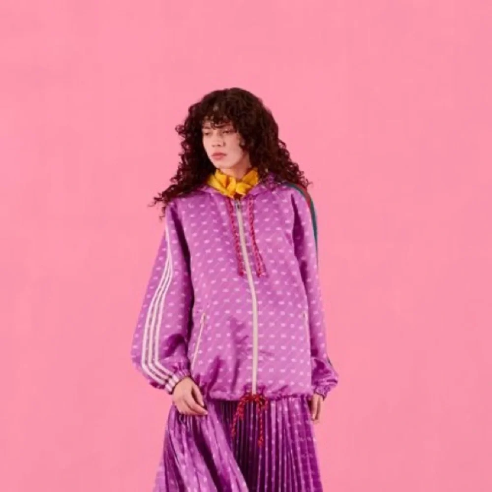 NWOT GUCCI x ADIDAS REVERSIBLE JACKET IN PURPLE - Picture 1 of 13